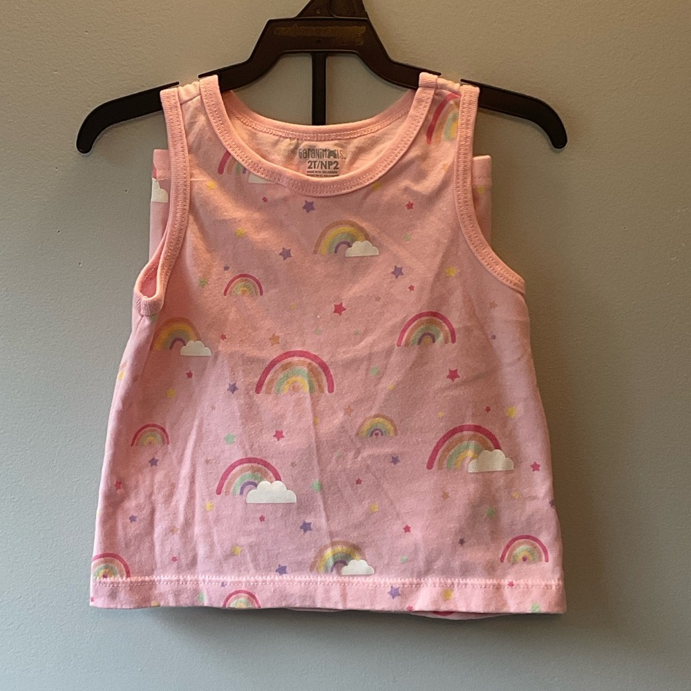 Garanimals Pink Rainbow Tank Top and Shorts Set
